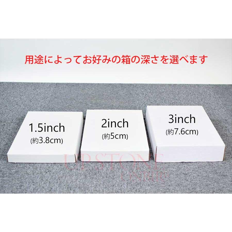 3サイズから選べる 天然石ショップ御用達 アメリカ製バージンペーパー使用 フラットボックス 天然石用保管陳列箱 身蓋セット 展示用 ダンボール 平箱 鉱物標本 |  | 03