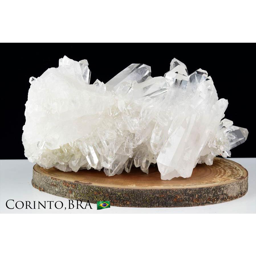 大きめサイズ 水晶 クラスター 約 原石 ブラジル コリント産