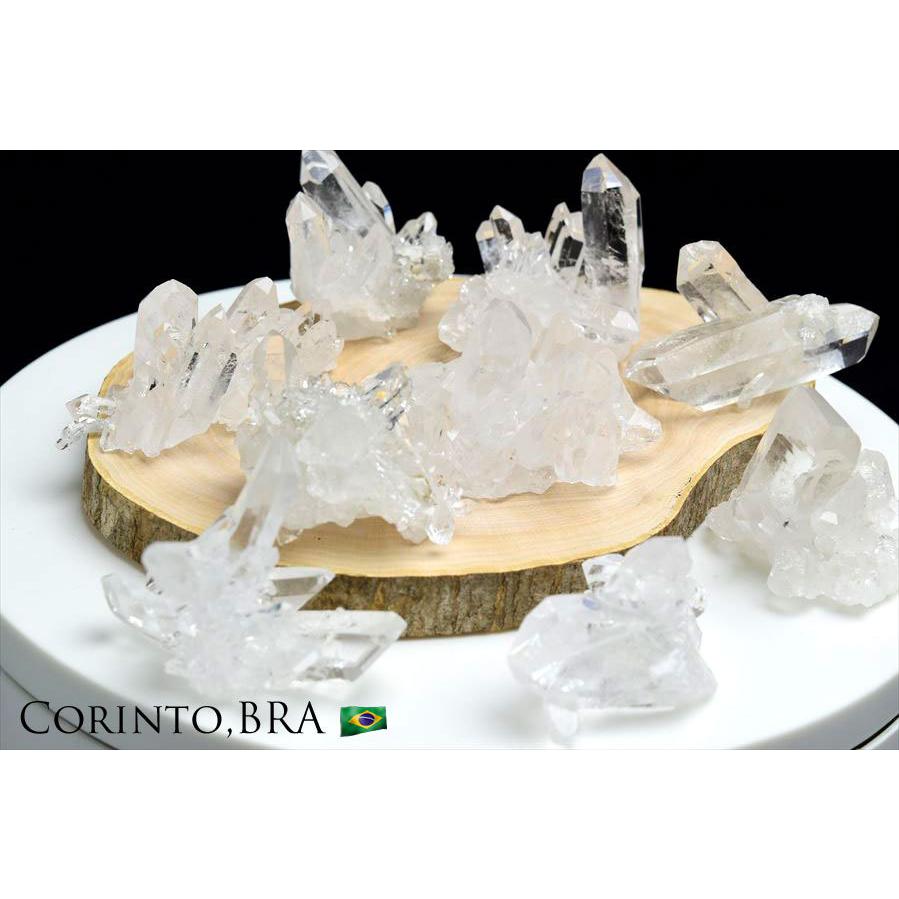 corinto 水晶 クラスター 原石 種類お任せ (約25g~約35g前後) ブラジル
