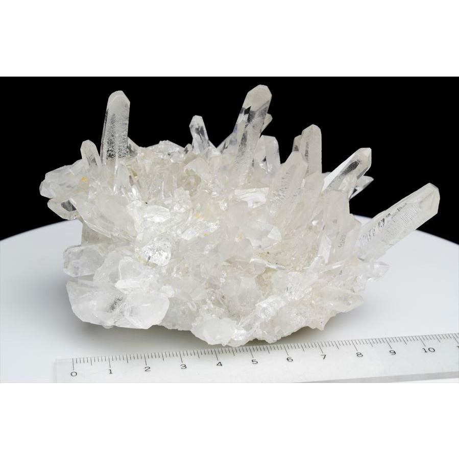 EXグレード 水晶 クラスター (約443g) 原石 ブラジル コリント産