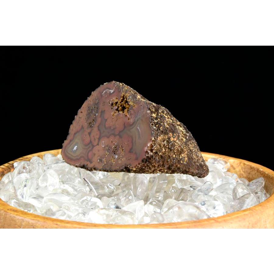 Coyamito Agate コヤミトアゲート 瑪瑙 (約44.7g) 原石 メキシコ コヤミト産 メノウ コヤミト アゲート ノジュール ハーフカット スライス 鉱物 標本 浄化_1