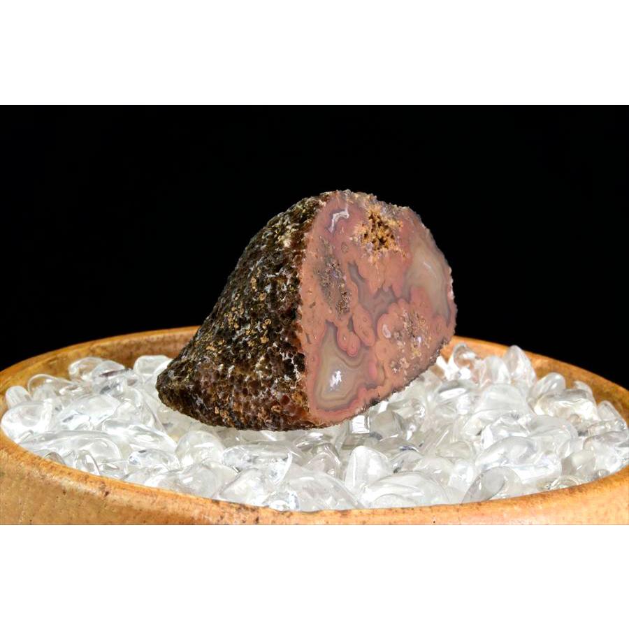 Coyamito Agate コヤミトアゲート 瑪瑙 (約44.7g) 原石 メキシコ コヤミト産 メノウ コヤミト アゲート ノジュール ハーフカット スライス 鉱物 標本 浄化_2