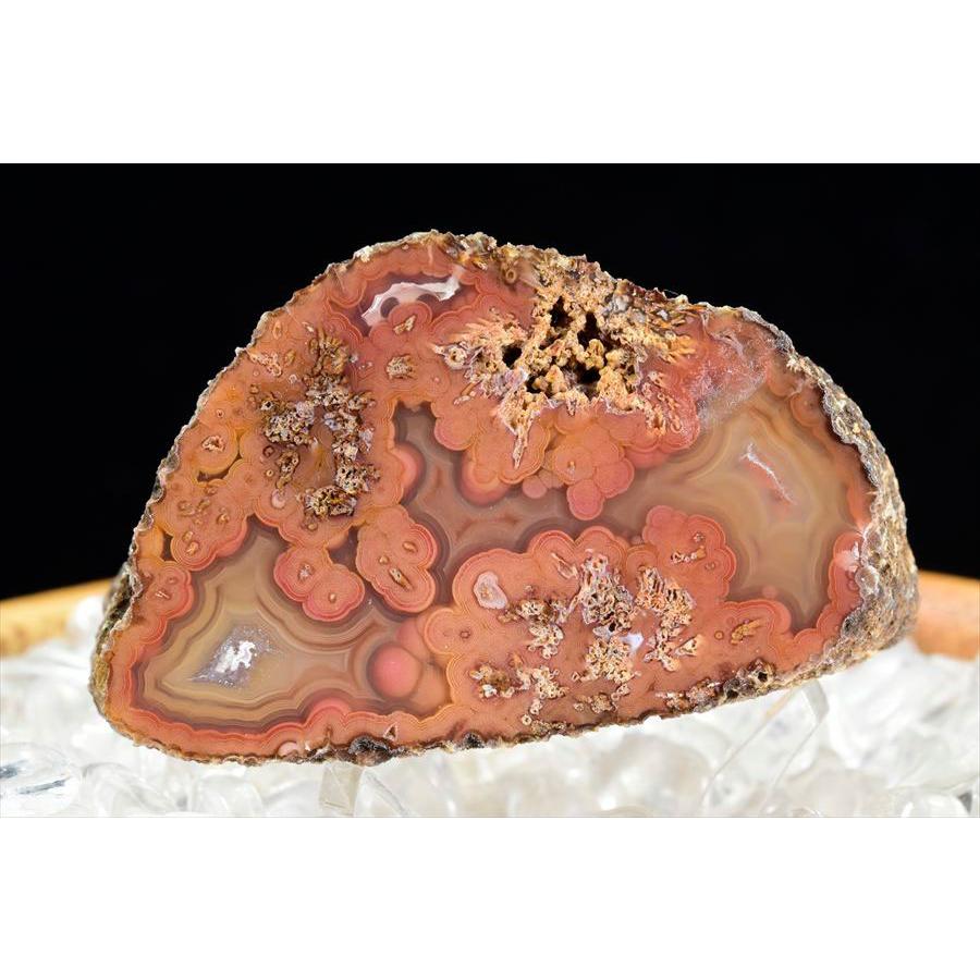 Coyamito Agate コヤミトアゲート 瑪瑙 (約44.7g) 原石 メキシコ コヤミト産 メノウ コヤミト アゲート ノジュール ハーフカット スライス 鉱物 標本 浄化_4