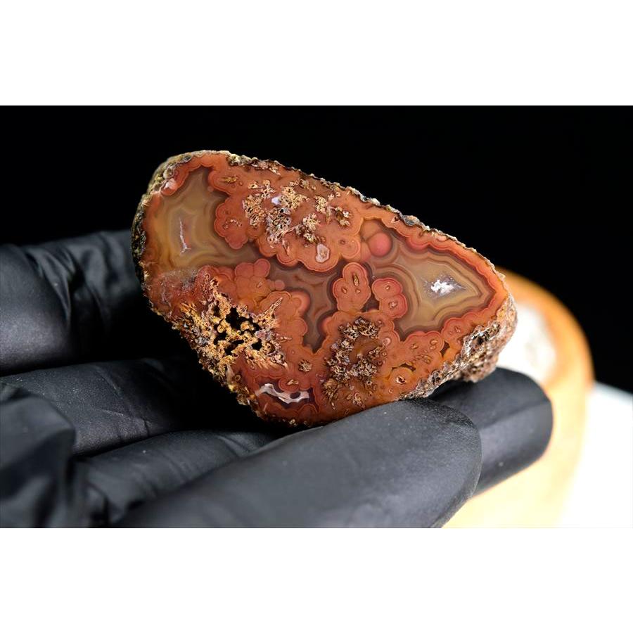 Coyamito Agate コヤミトアゲート 瑪瑙 (約44.7g) 原石 メキシコ コヤミト産 メノウ コヤミト アゲート ノジュール ハーフカット スライス 鉱物 標本 浄化_6