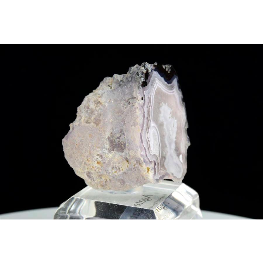 Laguna Agate ラグナアゲート 瑪瑙 (約57g) 原石 メキシコ ラグナ産 メノウ ラグナ アゲート ノジュール ハーフカット スライス 鉱物 標本 天然石 浄化
