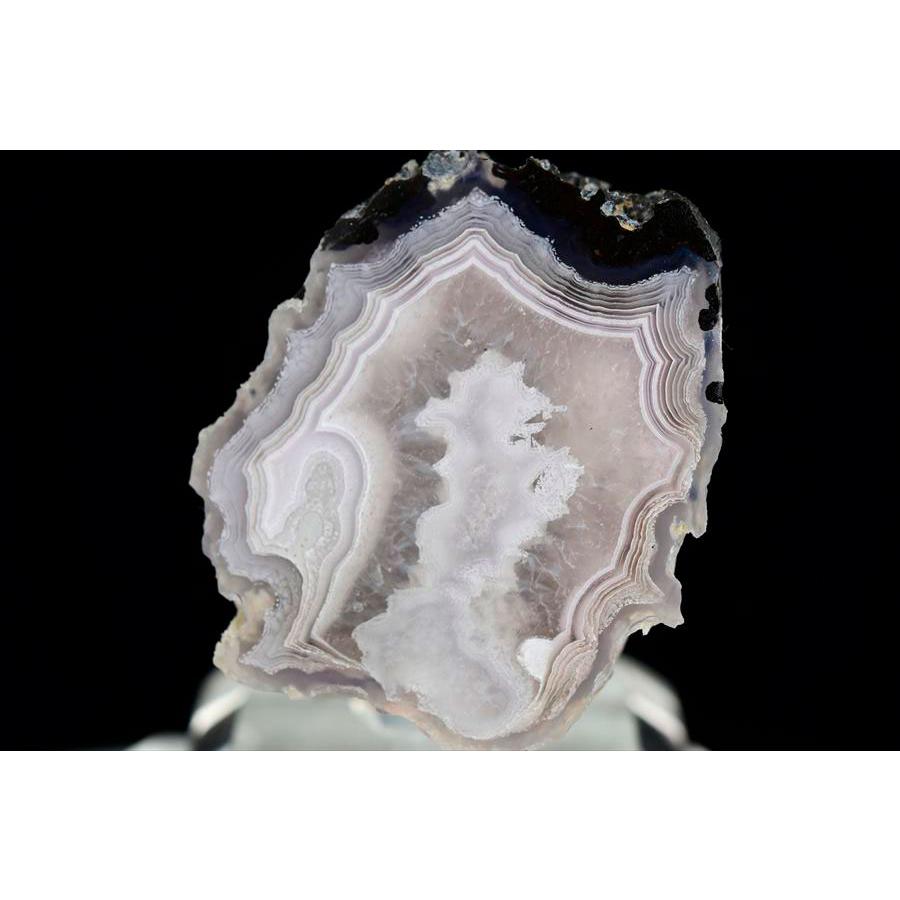 Laguna Agate ラグナアゲート 瑪瑙 (約57g) 原石 メキシコ ラグナ産 メノウ ラグナ アゲート ノジュール ハーフカット スライス 鉱物 標本 天然石 浄化