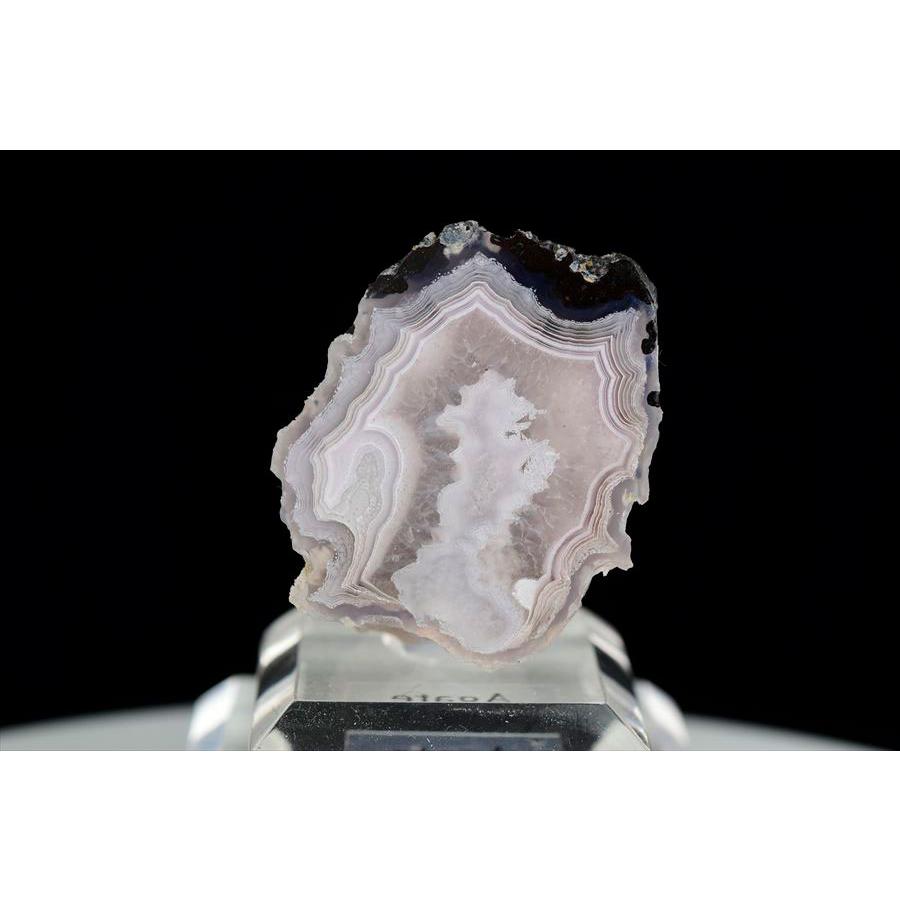 Laguna Agate ラグナアゲート 瑪瑙 (約57g) 原石 メキシコ ラグナ産 メノウ ラグナ アゲート ノジュール ハーフカット スライス 鉱物 標本 天然石 浄化