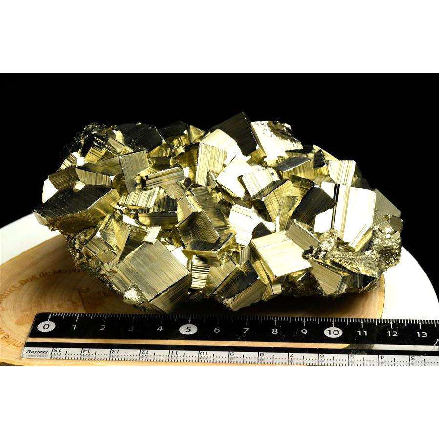パイライト EXグレード 黄鉄鉱 クラスター (約1211g) CUBO Huanzala