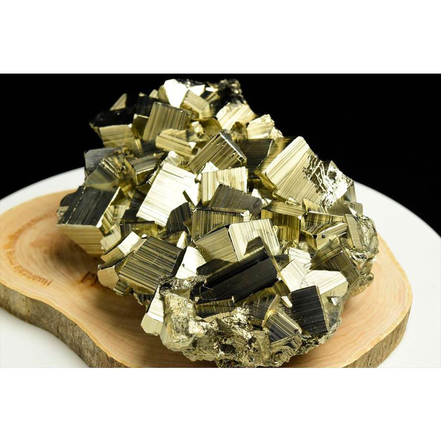 パイライト EXグレード 黄鉄鉱 クラスター (約1211g) CUBO Huanzala