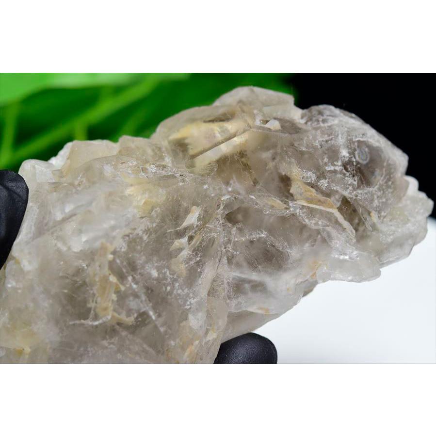 スモーキー アリゲータークォーツ (約394.5g) ジャカレー水晶 ブラジル ミナスジェライス州 アラスアイ産 ブラジル産 エレスチャル ワニ水晶 ジャカレー_3
