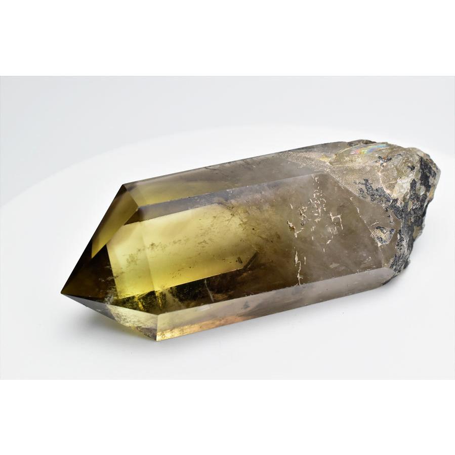 極上品】スモーキーシトリン ファントム ポリッシュポイント 磨き石