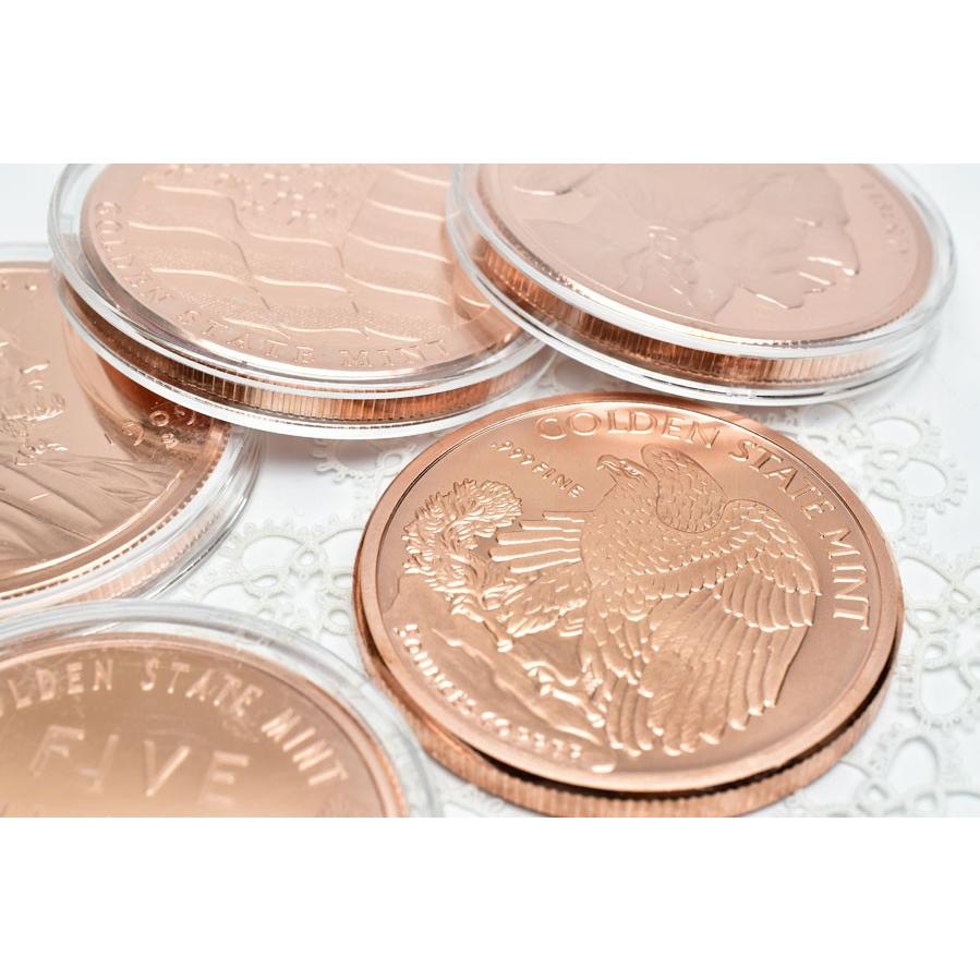 銅 カッパー メダル コイン レプリカ アメリカ産 5oz(約145g前後) 純度