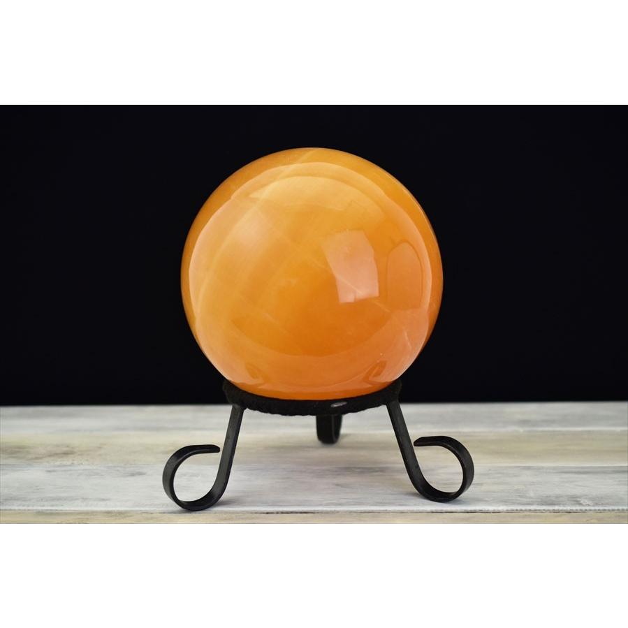 特大 (170mm珠) オレンジカルサイト AAAAA 丸玉 スフィア 最高級 専用