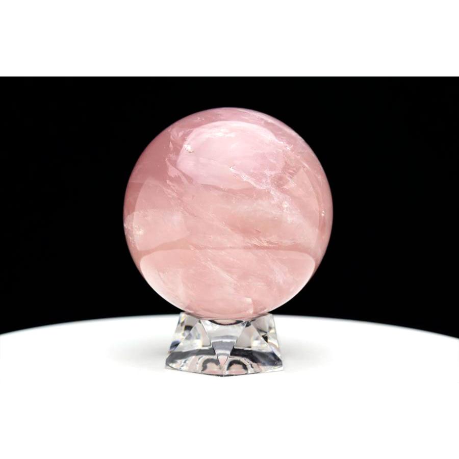 ローズクォーツ クリスタル 丸玉 紅水晶 紅石英 薔薇石英 スター効果