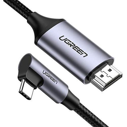 Ugreen Usb C Hdmiケーブル 4k 60hz 高画質 Thunderbolt 3対応 L字 ケーブル 2m 断線防止 高耐久性 Upd Ude06v5ga50021 Up To Date 通販 Yahoo ショッピング