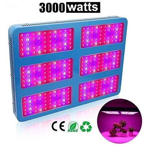 Derlights　植物育成ライト　育成LEDライト　改良版ダブルチップ　(3000w)　フルスペクトル　10W*300pcsのled電球