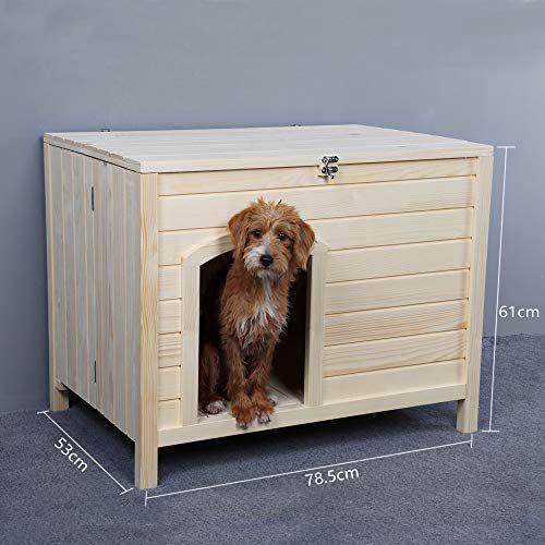 petsfit 犬小屋 組み立て不要 猫小屋 天然木 杉 小屋 犬舎 猫舎 木製 ...