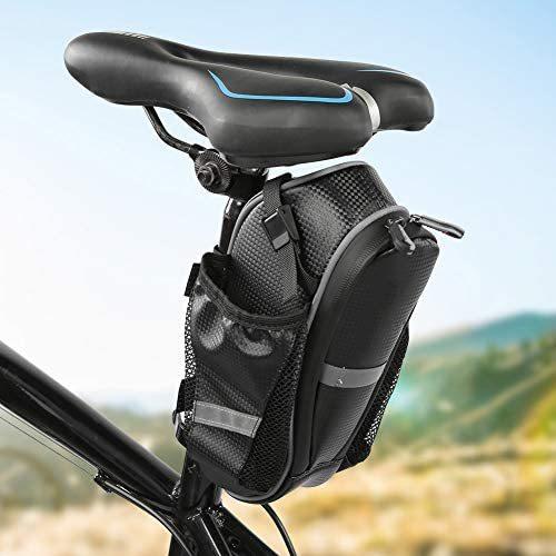 自転車用サドル バッグ シートバッグ 防水 大容量 水筒入れ付 ロードバイク クロスバイク サイクリング用 小物収納 装着便利 グレー Upd Vfb10v3gj Up To Date 通販 Yahoo ショッピング