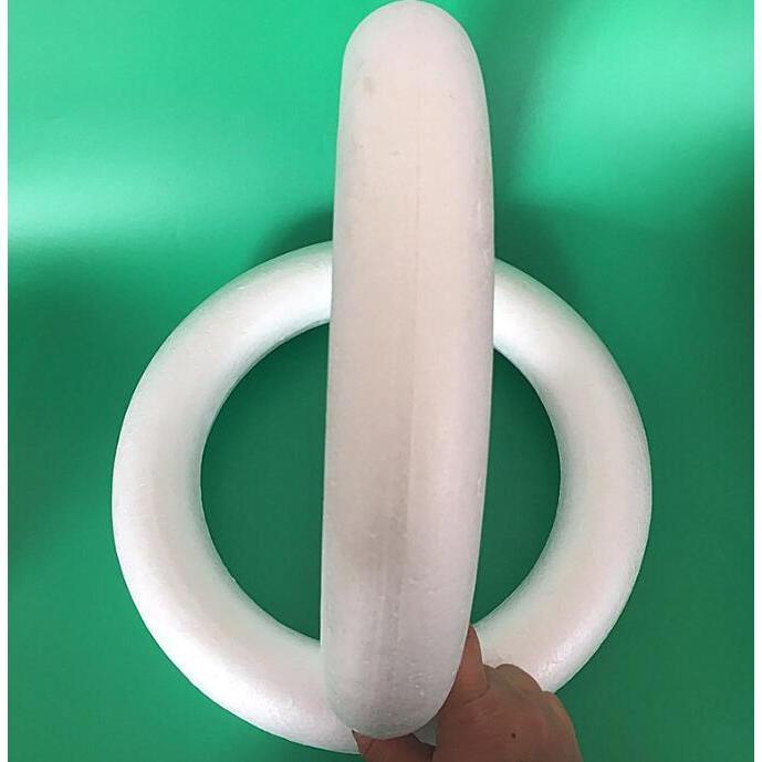 発泡スチロール リース多サイズ(直径10*1.5cm/11.3*2.2cm/11.7*2cm 