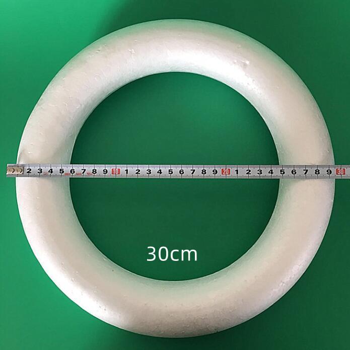 発泡スチロール リース多サイズ(直径10*1.5cm/11.3*2.2cm/11.7*2cm 