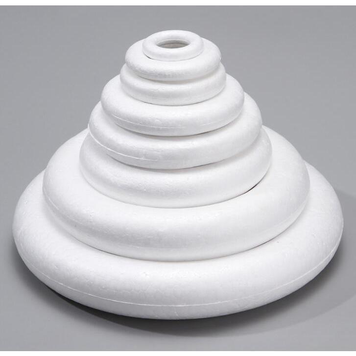 発泡スチロール リース多サイズ(直径10*1.5cm/11.3*2.2cm/11.7*2cm 