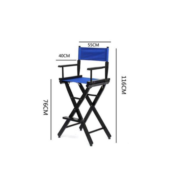 折りたたみ ディレクターズチェア 木製 75cm メイク メイクアップアーティストの椅子、折り畳み式ディレクターチェア