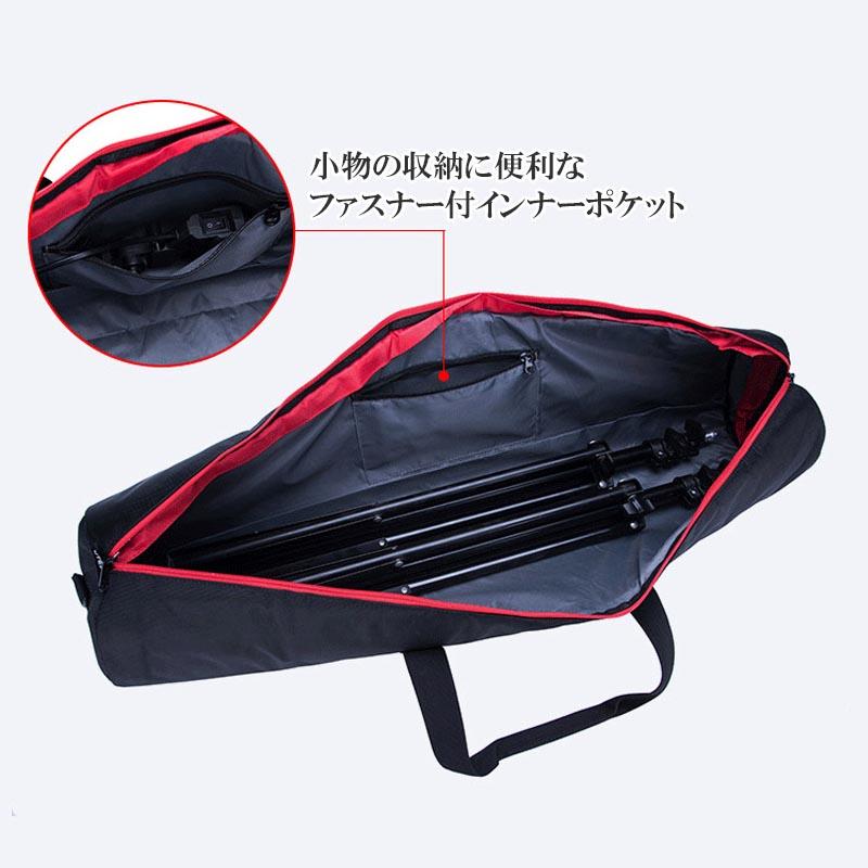 三脚ケース 長さ 120cm キャリーバッグ 直径 18cm クッション 厚手