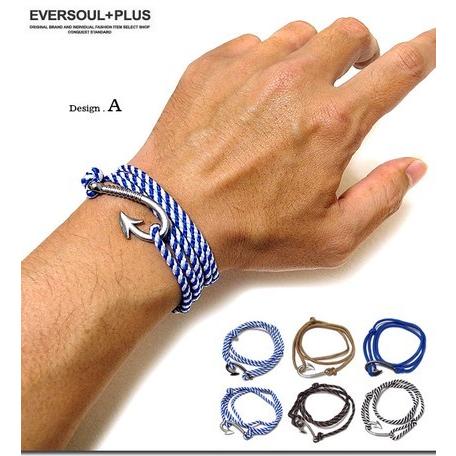 メンズブレスレット おしゃれ 夏 はコレで間違いなし 釣り針モチーフのトップにカラフルなロープがなラップブレスレット Update 通販 Yahoo ショッピング