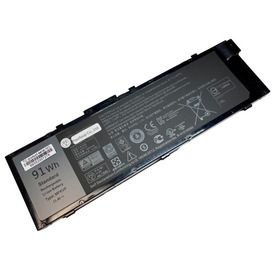 Mfkvp 11.4V 91Wh dell 純正 ノート PC ノートパソコン 交換用バッテリー 充電池 | 