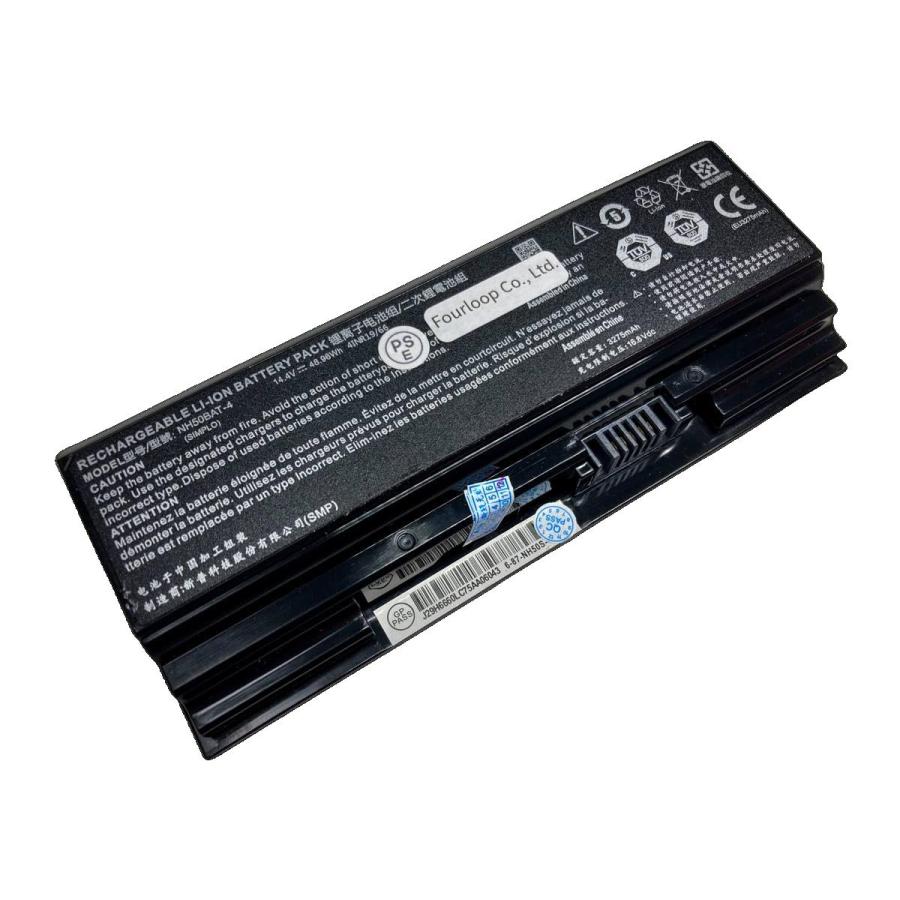 Nh50bat-4 14.4V 48.96Wh clevo 純正 ノート PC ノートパソコン 交換用バッテリー 充電池 | 