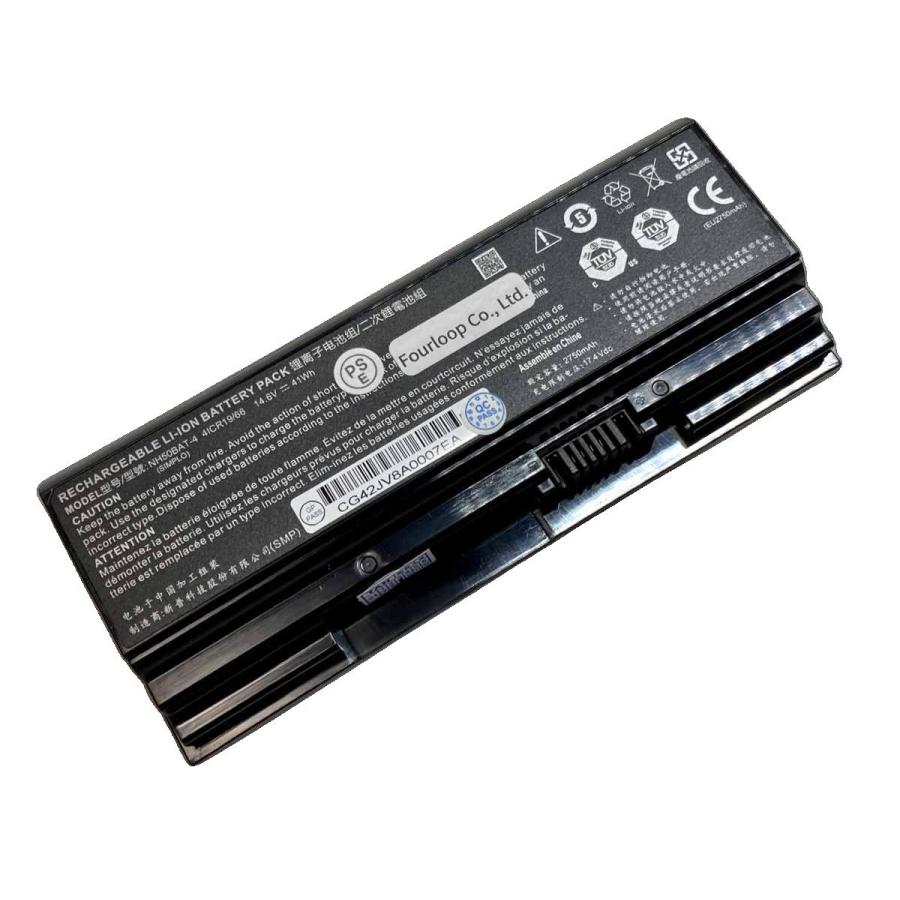 Nh50bat-4 14.6V 41Wh clevo 純正 ノート PC ノートパソコン 交換用バッテリー 充電池 | 