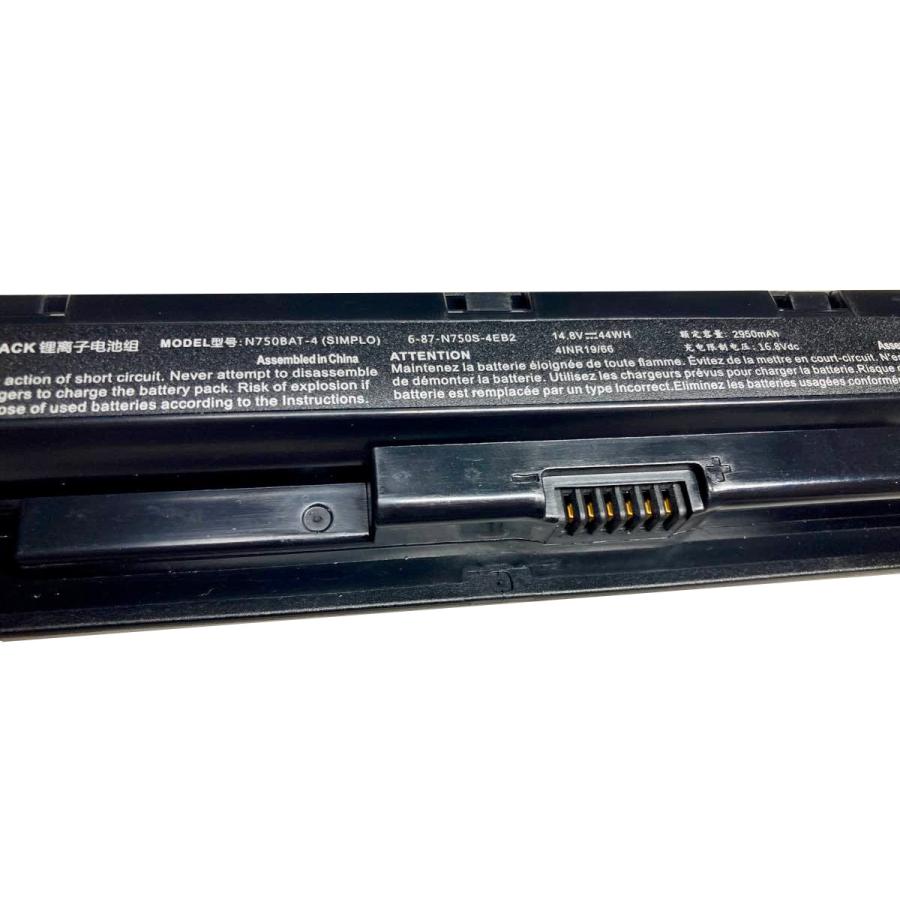 N750bat-4 14.8V 44Wh clevo 純正 ノートPC ノートパソコン 交換バッテリー 充電池 |  | 01