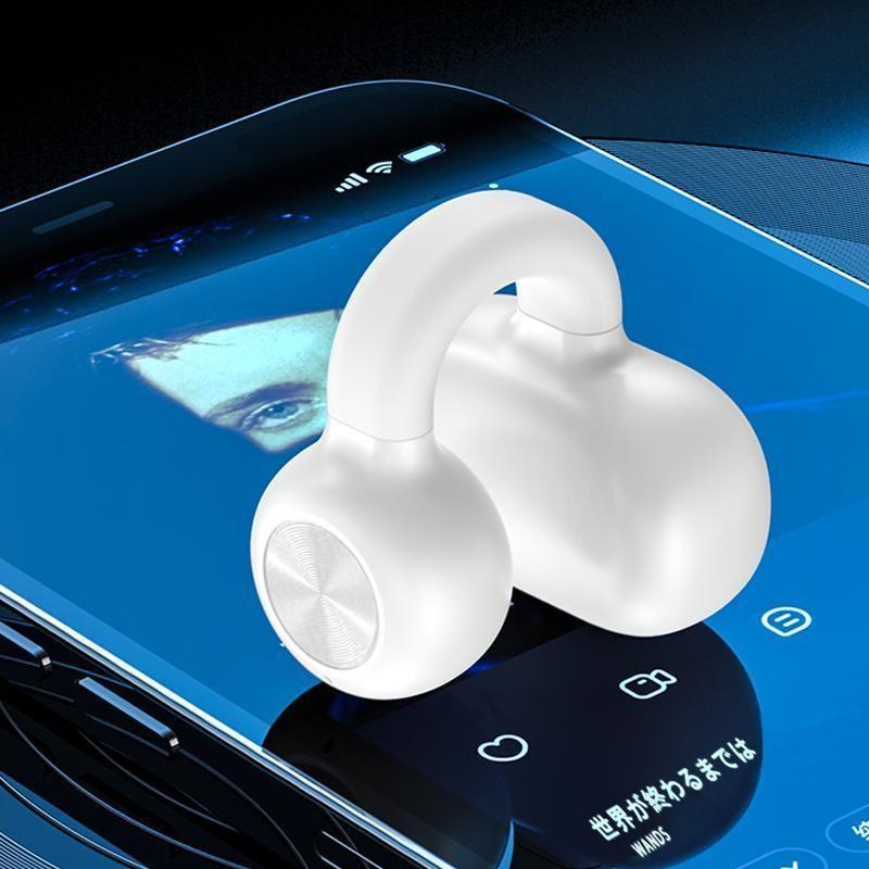 骨伝導 ブルートゥースイヤホン Bluetooth5.3 開放型 ワイヤレスイヤホン 耳に挟む イヤカフ型 耳を塞がない クリップ 片耳 ヘッドセット｜updatestore｜02