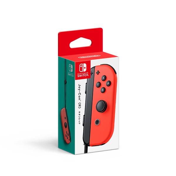 Nintendo Switch Joy-Con(R) ネオンレッド（ジョイコン 右） : アップ