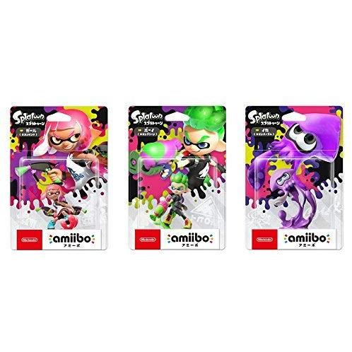 amiibo スプラトゥーンシリーズ 3種セット(ガール【ネオンピンク