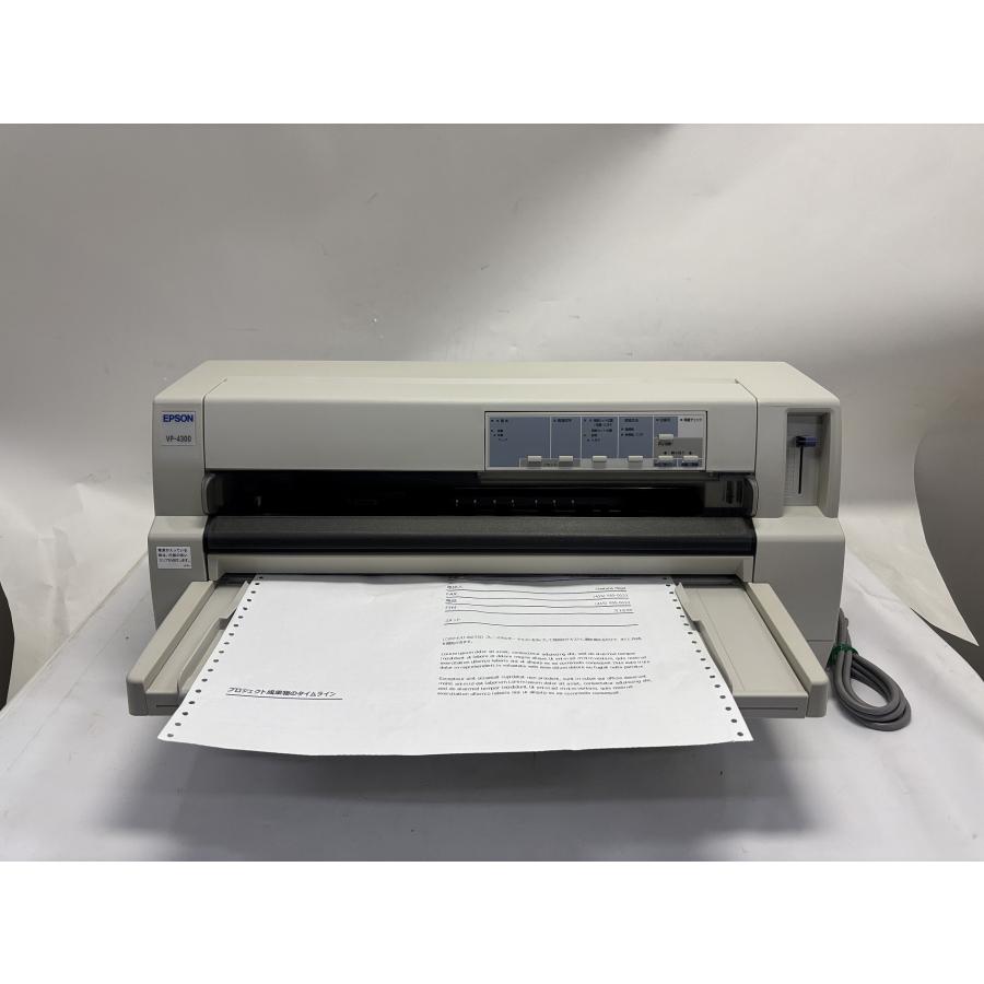 【 中古 】136桁 対応　24ドットインパクトプリンタ　EPSON VP-4300N パラレル・USB・ネットワーク対応　ヤケ少ない | 