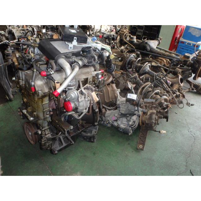 ムーヴ CBA-L152S エンジンASSY カスタムRS JB-DET W16 白パール 走行