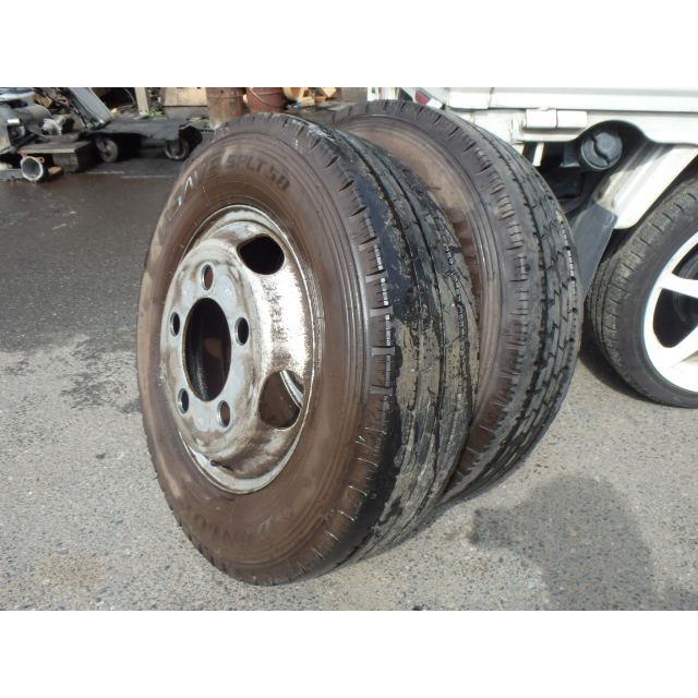中古 BU306M/デュトロ/15インチ鉄&タイヤ/2本セット/197024 タイヤ  