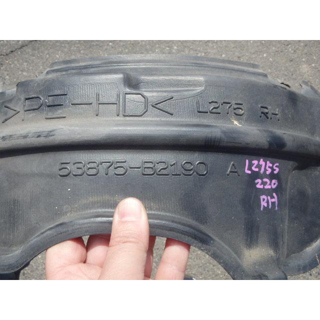 みん様♡ ミラ（ダイハツ） ミラ DBA-L275S フロントフェンダーライナー右 RH