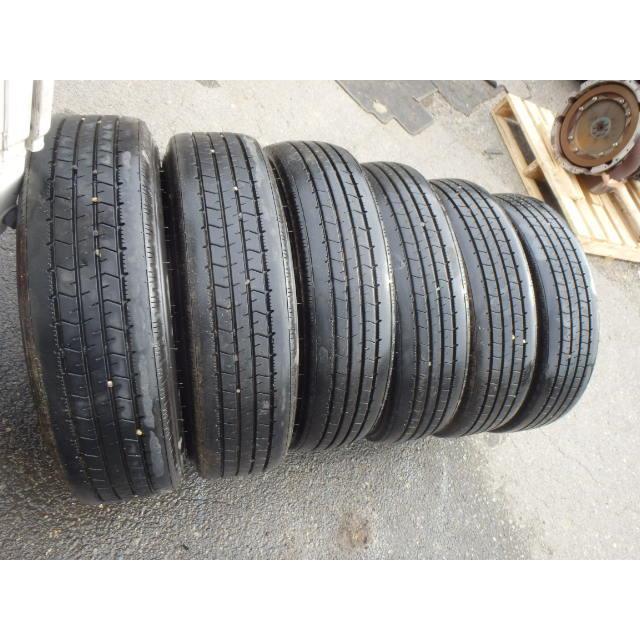 中古 FBA00/キャンター/15インチ鉄&タイヤ6本セット/208649 タイヤ