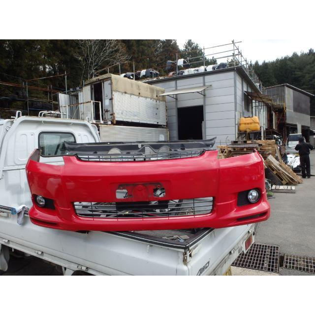 ウィッシュ CBA-ZNE10G フロントバンパー 1ZZ-FE 3P0 赤 52119-68020