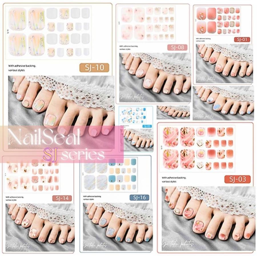 フットネイルシール 貼るだけ簡単 デザインシール ジェルネイル