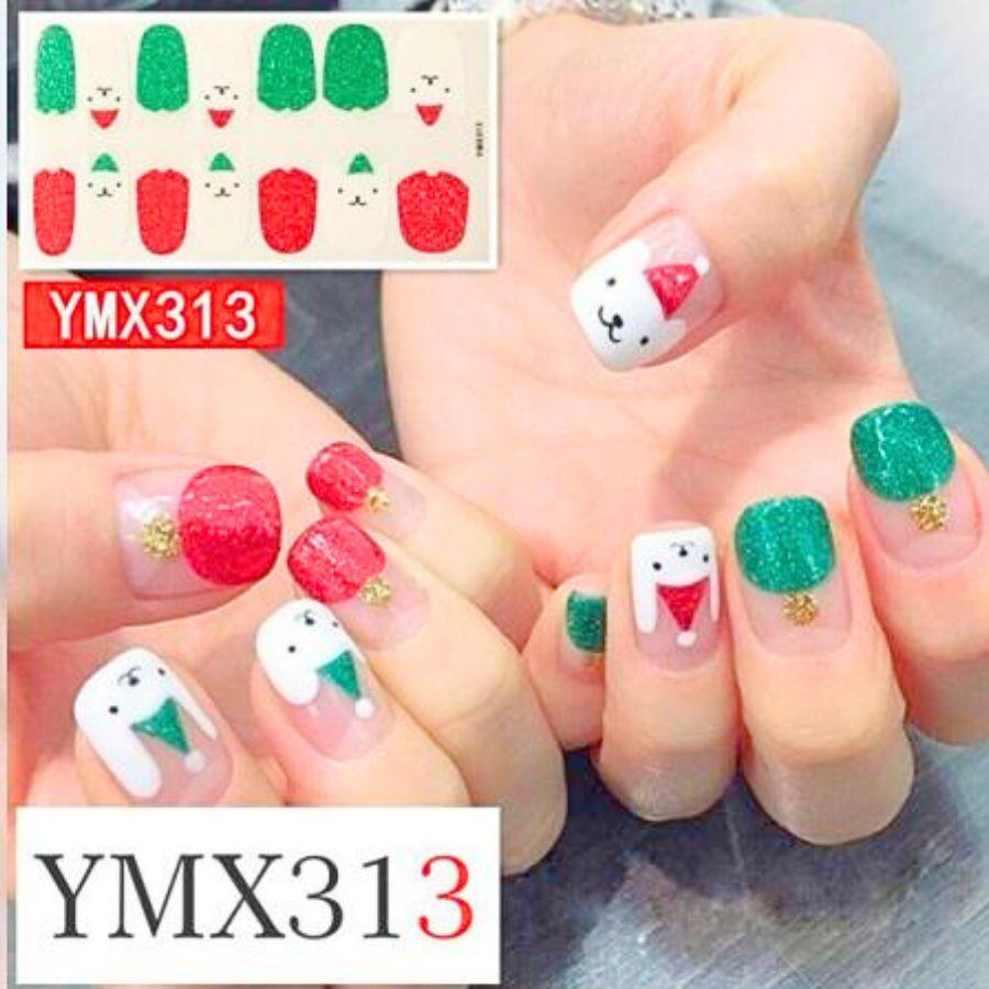 貼るだけ クリスマス クリスマスネイルシール 3D ネイルシール ネイル