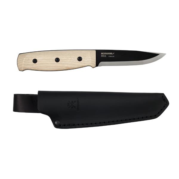 モーラナイフ ルーク ブラックブレード (S) - アッシュウッド Morakniv 
