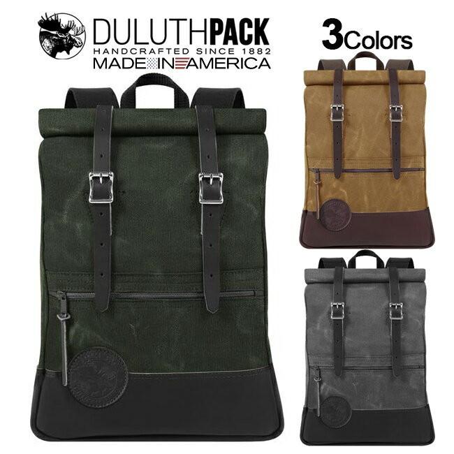Duluth Pack Deluxe Roll-Top Scout Pack WAX ダルースパック デラックス ロールトップ スカウトパック ワックス｜upi-outdoorproducts