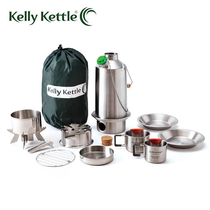 ケリーケトル ベースキャンプ アルティメット キット 1.6L ステンレス Kelly Kettle｜upi-outdoorproducts
