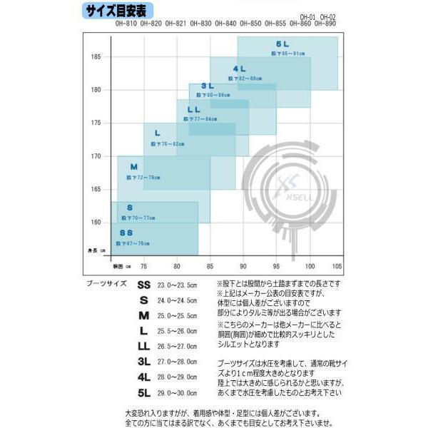 ラジアルソール チェストハイウェーダー 胸ポケット 補修材付 エクセル ナイロン70D 3S から 5L 胴付長靴 胴長 釣り用長靴 ウェダー 土木 防災 100｜upis777｜09