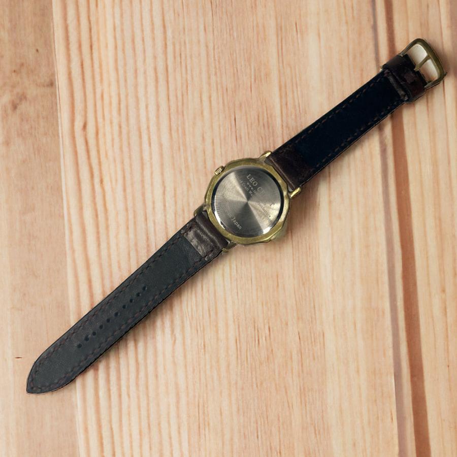 手作り腕時計】日本製 アンティーク 腕時計 真鍮 クオーツ 七宝柄 漢