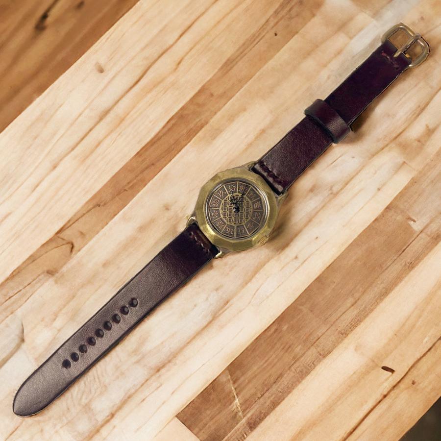 手作り腕時計】日本製 アンティーク 腕時計 真鍮 クオーツ