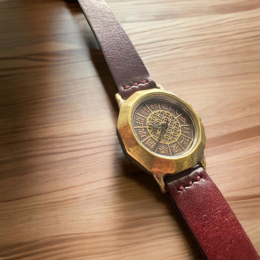 手作り腕時計】日本製 アンティーク 腕時計 真鍮 クオーツ